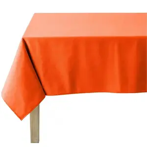 Comparateur de prix : Coucke - Nappe rectangle unie Mandarine - Traité TEFLON- 160 x 240 cm