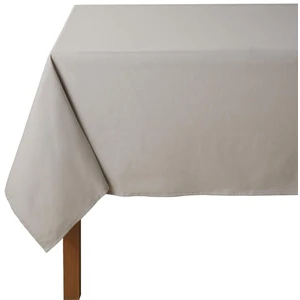 Coucke Nappe rectangulaire unie en coton, traitée Teflon, Made in France, CAMBRAI, Tourterelle