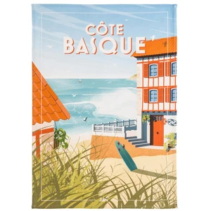 Comparateur de prix : Coucke Torchon en Coton imprimé, Wim Côte Basque, 50x75 cm