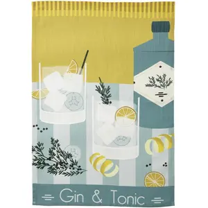 Comparateur de prix : Coucke Torchon imprimé en métis Gin Tonic