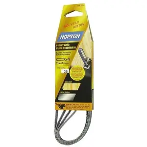 Comparateur de prix : Norton - un paquet de 4 Bandes limes électriques expert, Grain-36 - 13 x 454 mm