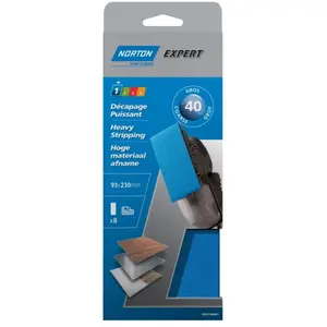 Comparateur de prix : Norton Patin Expert non perforé 93x230 grain 40 x 8 pièces
