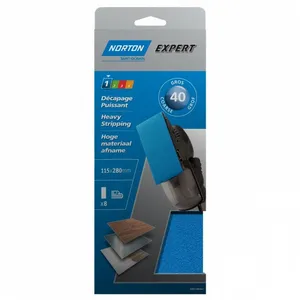 Comparateur de prix : Norton Lot de 8 Patins non perfores expert 115 x 280 Grain 40