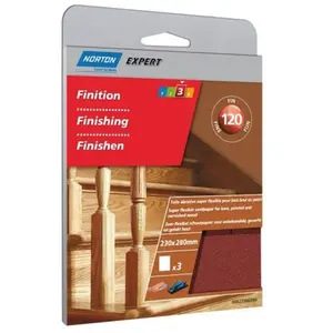 Comparateur de prix : Norton Abrasif superflexible grain 120 lot de 3
