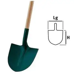 Comparateur de prix : LEBORGNE Pelle ronde tôle 29cm avec manche en compositube