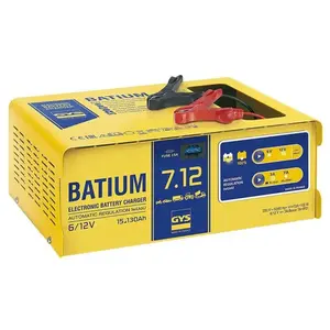 Comparateur de prix : Chargeur automatique BATIUM 7.12 6/12V - GYS - 024496