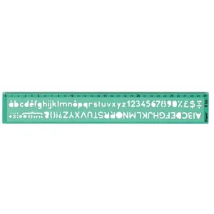 Comparateur de prix : Maped 258608 Pochoir pour lettres, hauteur des caractères : 8 mm, vert transparent