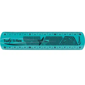 Règle MAPED Twist'n flex 15cm. couleurs assorties (bleu, vert, rose) pas cher