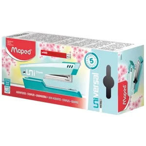 Comparateur de prix : Agrafeuse Maped Universal Metal Pastel Half Strip 24-26/6 avec 400 agr...