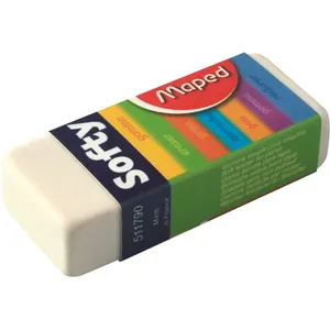 Gomme en plastique Softy - MAPED - Mini Softy - Blanc - Lot de 20 pas cher