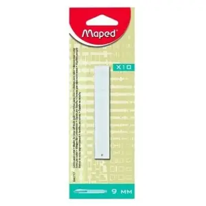 Comparateur de prix : Maped - fournitures, accessoires - 10 lames de rechange pour cutters 9 mm 640717 3