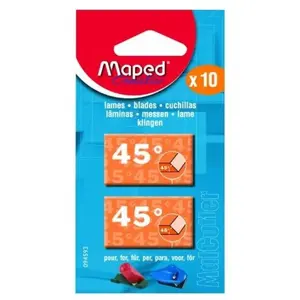 Lames 45° - MAPED - Lot de 10 - Acier - MatCutter - Advanced MatCutter pas cher