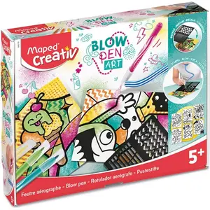 Comparateur de prix : Maped maped kit feutre aérographe blow pen "pop'art" , 15 pièces