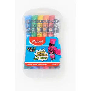 Comparateur de prix : Maped Color'Peps - Peinture - peinture à tempera - couleurs assorties (pack de 12)