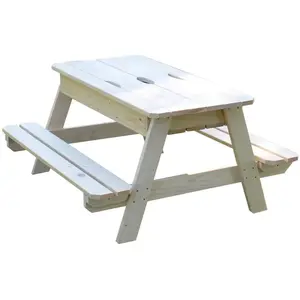 Comparateur de prix : Table pique-nique - SOULET - pour enfants - en bois brut
