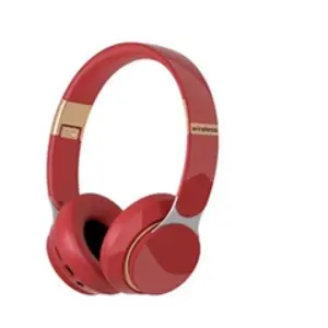 Écouteur Bluetooth Stéréo Supra-Aural Sans Fil Extérieur - Rouge