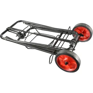 Relaxdays Diable Pour Escaliers, Chariot De Transport, Porte-charge Pliable, Jusqu'à 50/150 Kg, Roue En Caoutchou, Noir - Bricolage