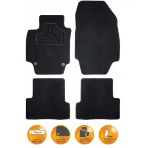 Comparateur de prix : SYNCHRO Tapis auto compatible avec Citroen C3 Aircross ap17 - Incar moquette