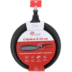 Poêle à crêpes - PRADEL - P0002354/59406M - 24cm - Fonte d'aluminium - Compatible induction pas cher