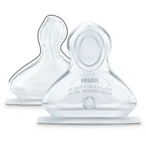 Comparateur de prix : Nuk Tétine Physiologique en Silicone First Choice+ Débit S Lot de 2
