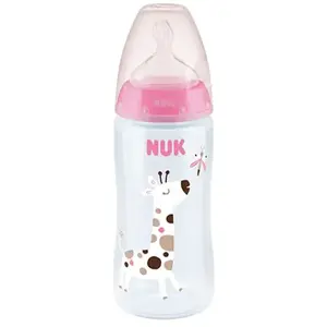 NUK Biberon First Choice + 6-18 mois 360ml girafe pas cher