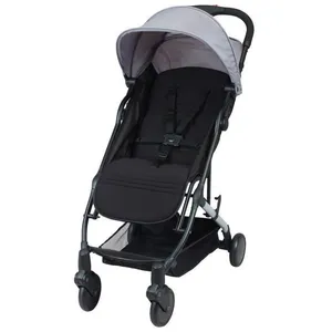 Comparateur de prix : Bambisol Poussette Citadine YUKO² Dès la Naissance, Pliage 1 Main Noir Gris