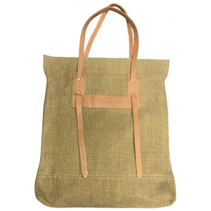 Sac Bandouliere Pare Gabia  Cabas en Toile de Jute et CuirVendu parspartoo