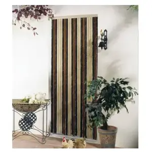 Comparateur de prix : Morel Rideau de porte chenilles coloris Beige/bronze/brun L.220 x l.90 cm