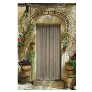 Rideau De Porte En Corde Coton MadeInNature - 90x200cm | 54 Brins Beige/Marron/Écru | Anti-Insectes, Déco Bohème