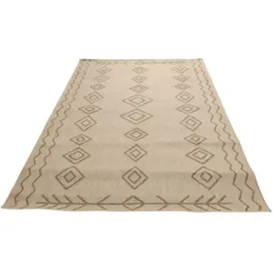 Comparateur de prix : Jardiline Tapis extérieur rectangulaire Marrakech 170 x 240 cm en lai...