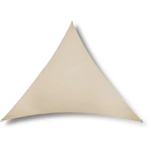 Voile d'ombrage Rivage triangulaire 3,6m de côté grège Jardiline