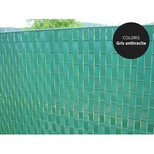 Comparateur de prix : Lanière PVC pour palissade JARDIDECO - largeur 43 mm x 60 m - gris