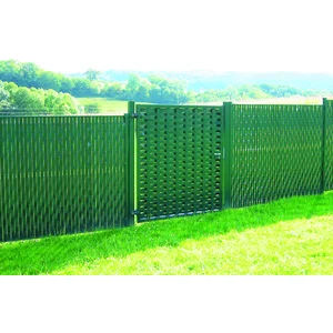 Comparateur de prix : Jardiline Lanière PVC pour palissade largeur 50 mm x 60 m +100 clips - Vert Foncé -