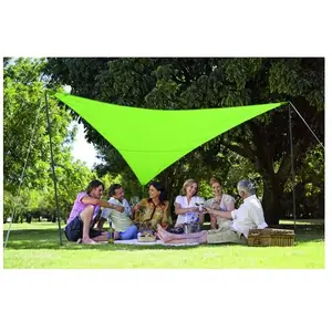 Comparateur de prix : JARDIDECO Kit voile d'ombrage triangulaire 5,00 m vert pomme