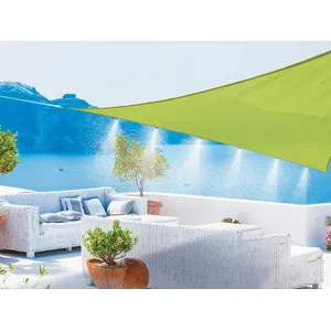 Comparateur de prix : Jardiline Voile d'ombrage triangulaire vert citron avec brumisateur 3.60m