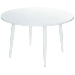JARDILINE Table de jardin - 6 places - Aluminium - Blanc - CAPRI 