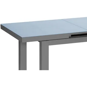 Comparateur de prix : JARDILINE Table rectangulaire et extensible pour 6/8 personnes - Anthracite - 240/300 x 100 x 76 cm