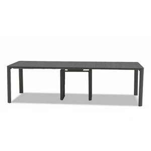 Table de jardin pliante extensible rectangulaire en aluminium anthraci...