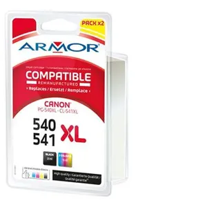 Armor - Pack de 2 - 23 ml - couleur (cyan, magenta, jaune, noir) - compatibl... pas cher