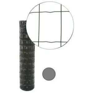 Grillage Soudé Gris Anthracite - jardimalin - Maille 100 x 75mm - 1,20 mètre pas cher
