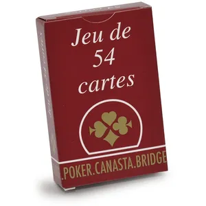 Comparateur de prix : VIGNO-JEUX Cartes À Jouer Compétition 54 Cartes, Dos Quadrillé - Étui Carton