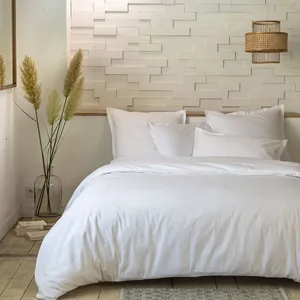 Comparateur de prix : Home Collection - Drap housse 100% Percale de Coton blanc 160x200 cm