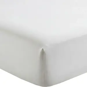 Drap Housse 1 Pers 90x190 Percale De Coton - Percale Blanc  