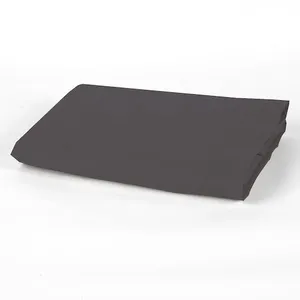 Home Collection - Drap plat 100% Percale de Coton gris 240x300 cm pas cher