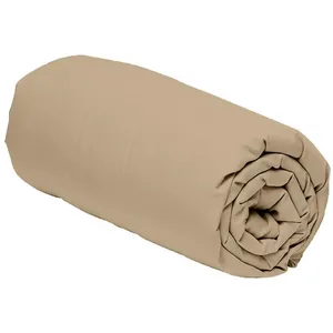 Drap Housse 160x200 + 30 cm 100% Percale de Coton 80 Fils Lin