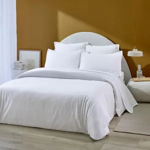 Housse de couette 100% flanelle de coton blanc 240 x 260 cm pas cher