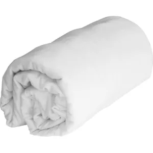 Home Collection - Drap housse 100% Flanelle de Coton blanc 140x190 cm pas cher