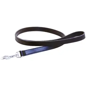Martin sellier Laisse double 20-100 noir cuir vachette