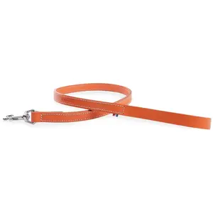 Laisse double épaisseur cuir pour chien Martin Sellier Orange TU 30036...