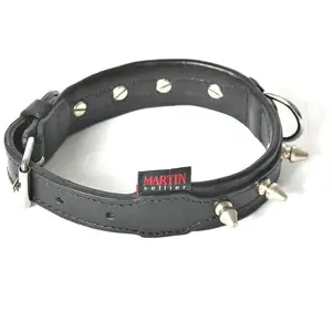 MARTIN SELLIER Collier cuir cloute 35-60 cuir vachette pas cher
